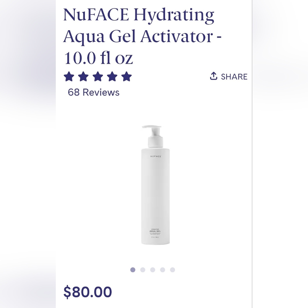 😍 NuFACE Hydrating Aqua Gel Activator 10oz NIB